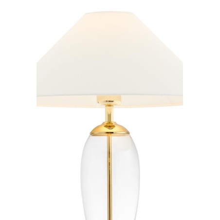 Lampa stołowa Hampton biała Kaspa | Elegancki design, polska produkcja