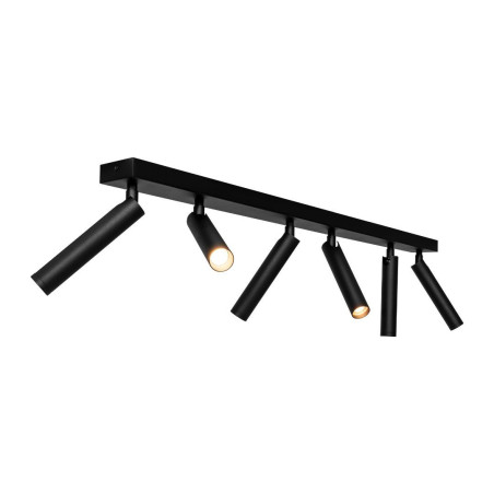 Reflektor sufitowy 6 punktowy Kaspa - Minimalistyczny design | Czarny