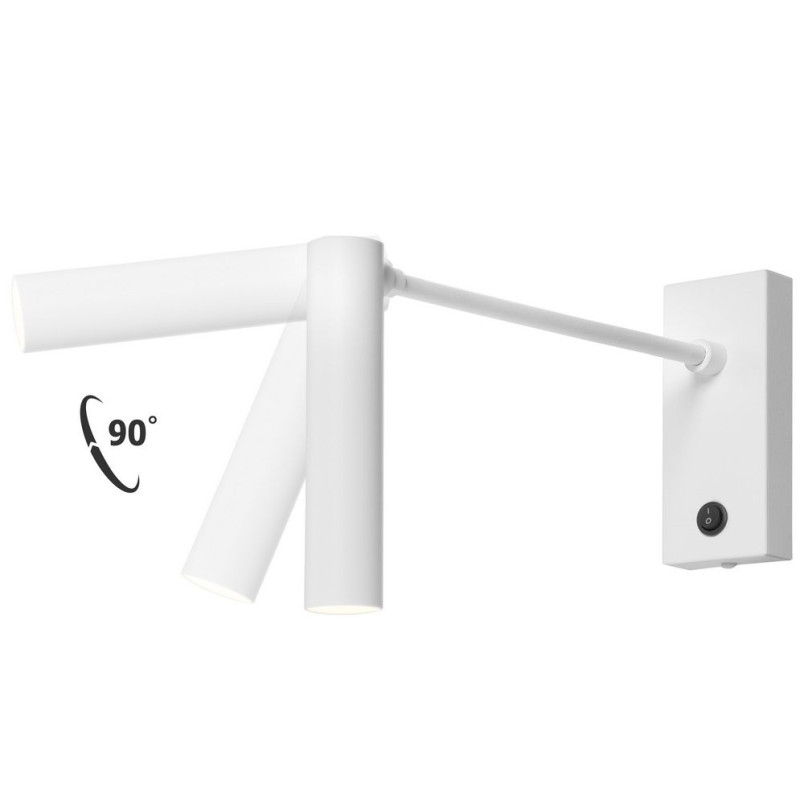 Kinkiet LED Roll biały Kaspa | Minimalistyczny design