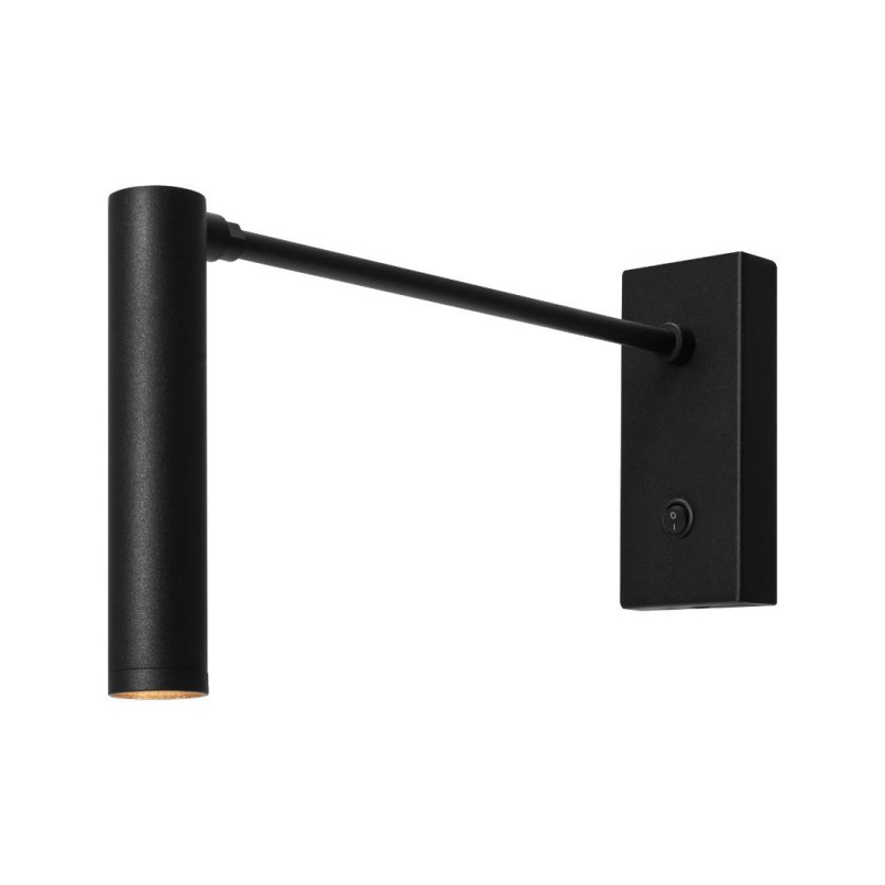 Kinkiet Roll LED czarny Kaspa | Minimalistyczny design