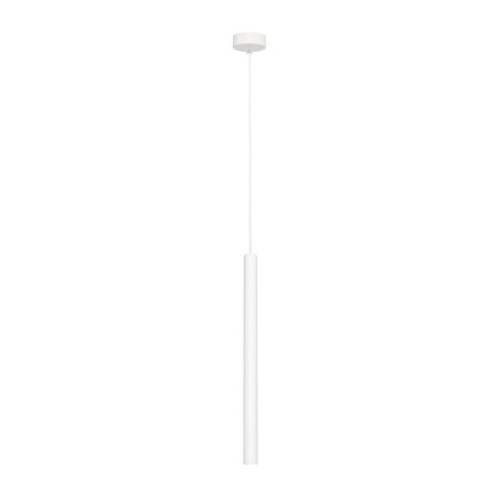 Lampa wisząca tuba Roll LED 10cm biała Kaspa - Nowoczesny design