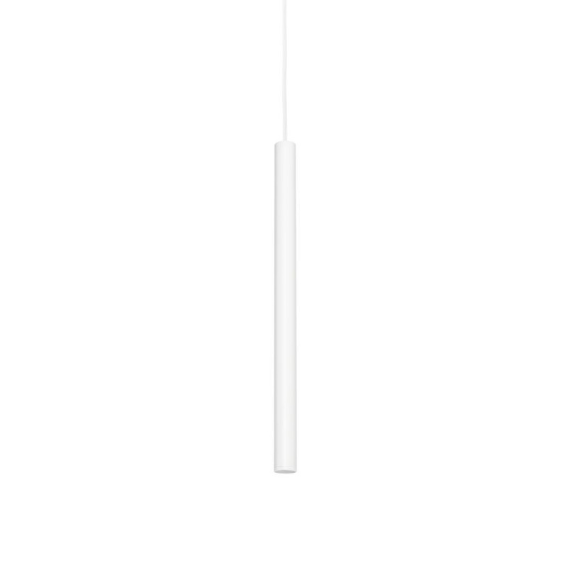 Lampa wisząca tuba Roll LED 10cm biała Kaspa - Nowoczesny design