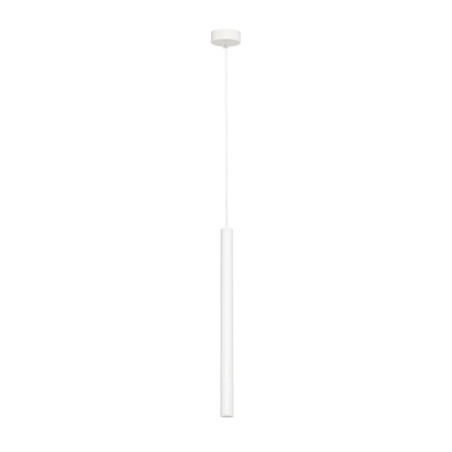Lampa wisząca tuba Roll LED 10cm biała Kaspa - Nowoczesny design