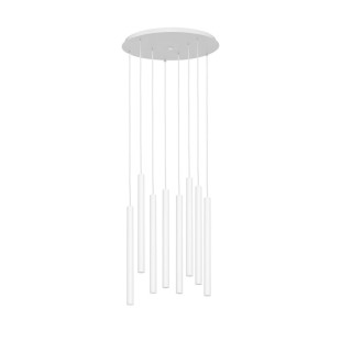 Lampa wisząca LED Kaspa Roll VIII - 48cm - Biała