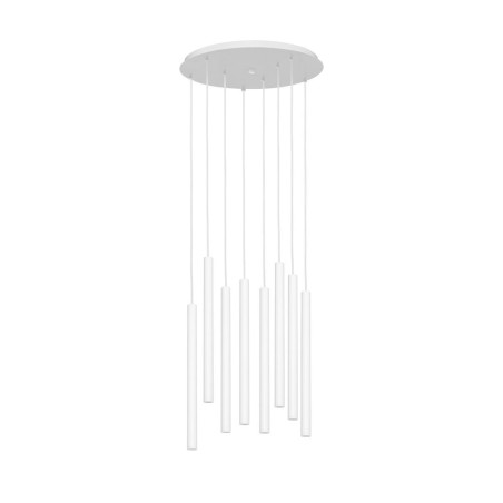 Lampa wisząca LED Kaspa Roll VIII - 48cm - Biała