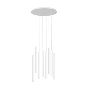 Lampa wisząca LED Kaspa Roll VIII - 48cm - Biała