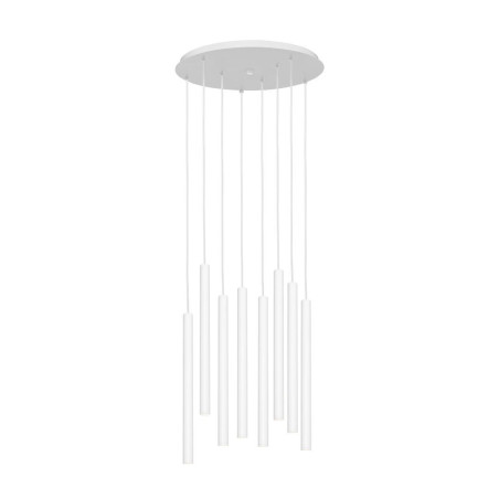 Lampa wisząca LED Kaspa Roll VIII - 48cm - Biała