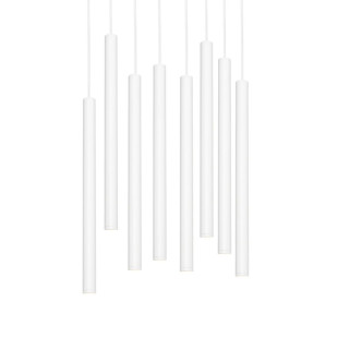 Lampa wisząca LED Kaspa Roll VIII - 48cm - Biała