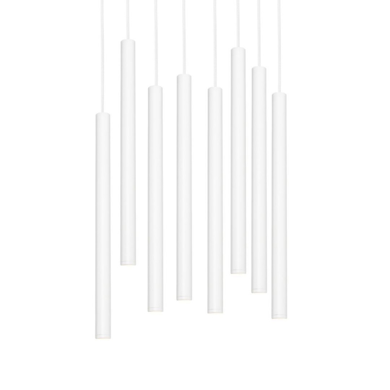 Lampa wisząca LED Kaspa Roll VIII - 48cm - Biała