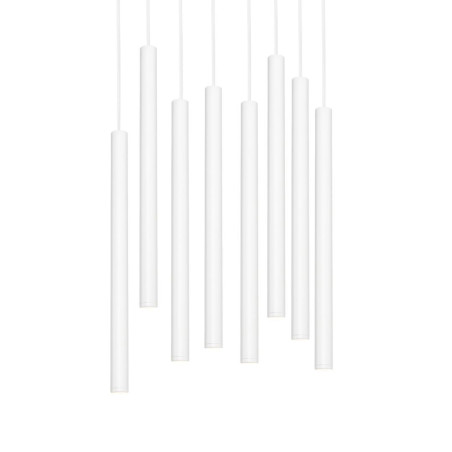 Lampa wisząca LED Kaspa Roll VIII - 48cm - Biała