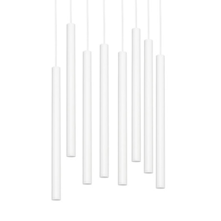Lampa wisząca LED Kaspa Roll VIII - 48cm - Biała