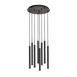 Lampa wisząca Roll LED VIII 48cm czarna | Kaspa - Nowoczesne oświetlenie