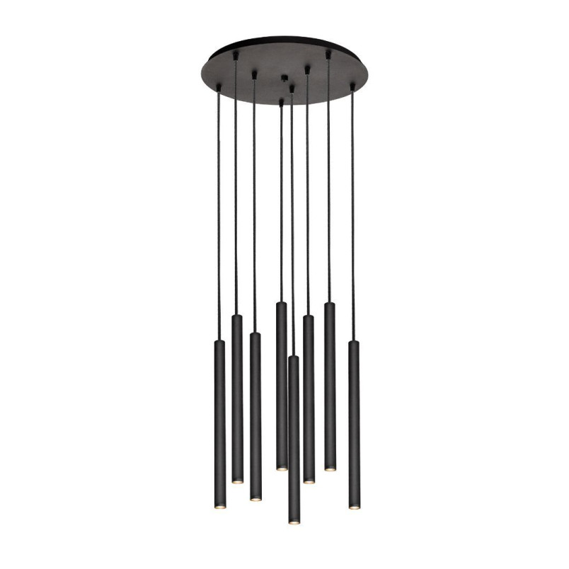 Lampa wisząca Roll LED VIII 48cm czarna | Kaspa - Nowoczesne oświetlenie