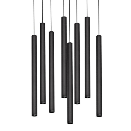 Lampa wisząca Roll LED VIII 48cm czarna | Kaspa - Nowoczesne oświetlenie