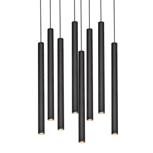 Lampa wisząca Roll LED VIII 48cm czarna | Kaspa - Nowoczesne oświetlenie