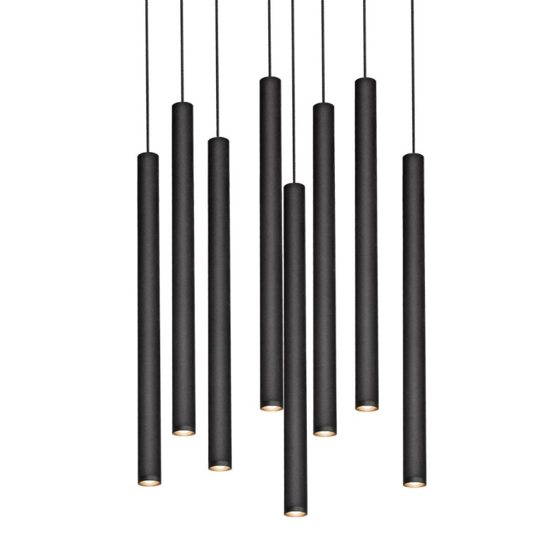 Lampa wisząca Roll LED VIII 48cm czarna | Kaspa - Nowoczesne oświetlenie