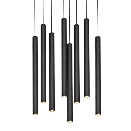 Lampa wisząca Roll LED VIII 48cm czarna | Kaspa - Nowoczesne oświetlenie