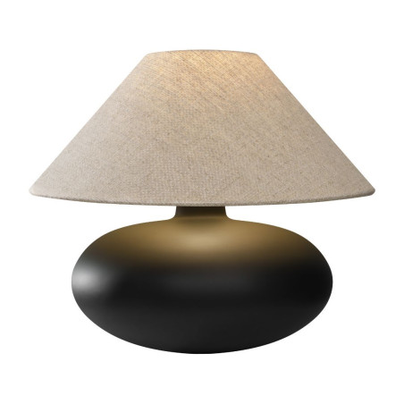 Lampa stołowa szklana Kaspa Sawa Natur I - Beż/Grafit | Oświetlenie