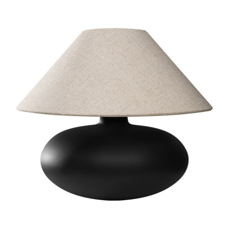 Lampa stołowa szklana Kaspa Sawa Natur I - Beż/Grafit | Oświetlenie