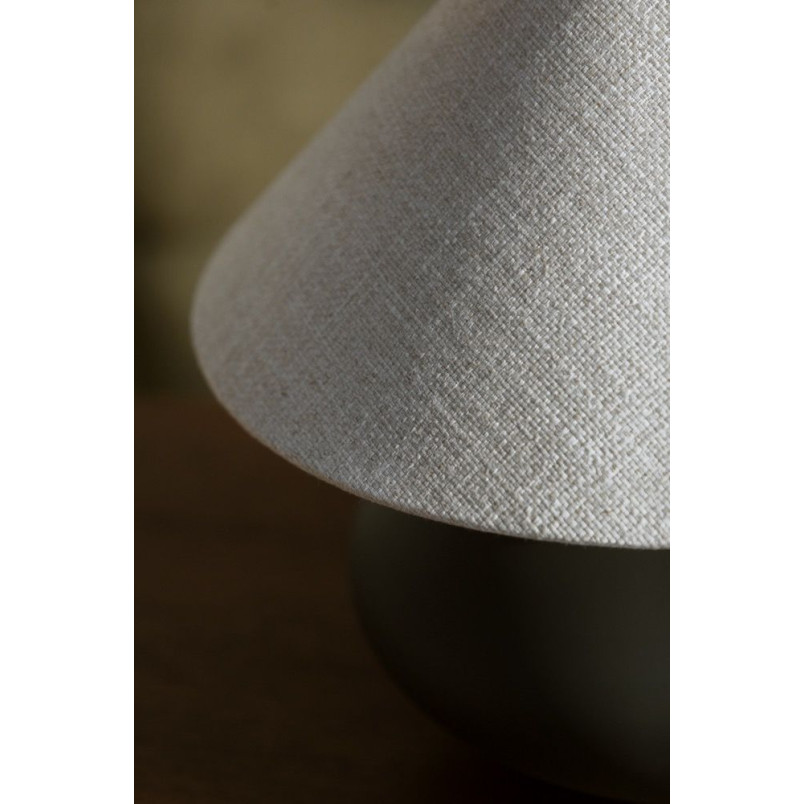 Lampa stołowa szklana Kaspa Sawa Natur I - Beż/Grafit | Oświetlenie