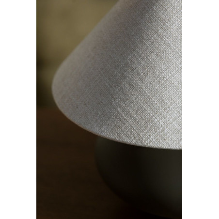 Lampa stołowa szklana Kaspa Sawa Natur I - Beż/Grafit | Oświetlenie