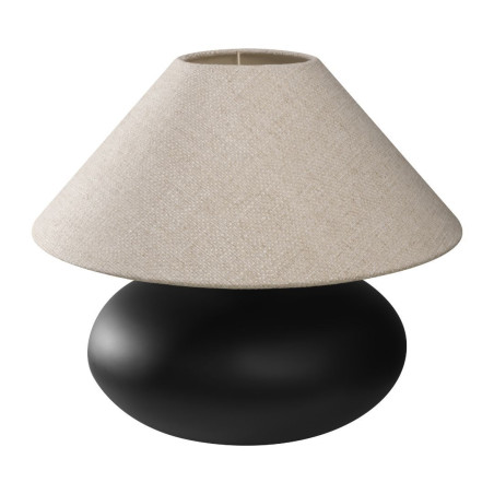 Lampa stołowa szklana Kaspa Sawa Natur I - Beż/Grafit | Oświetlenie