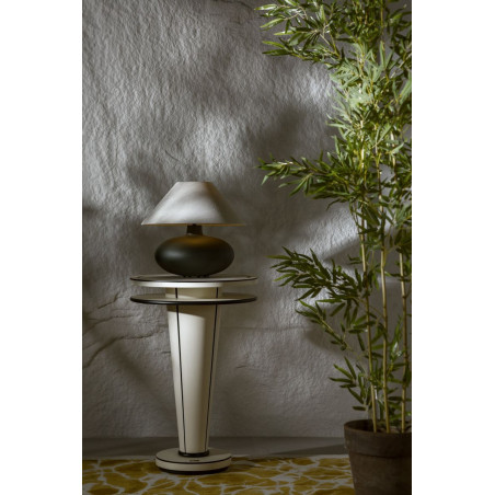 Lampa stołowa Kaspa Sawa Natur II - Beż/Grafit | Elegancki design