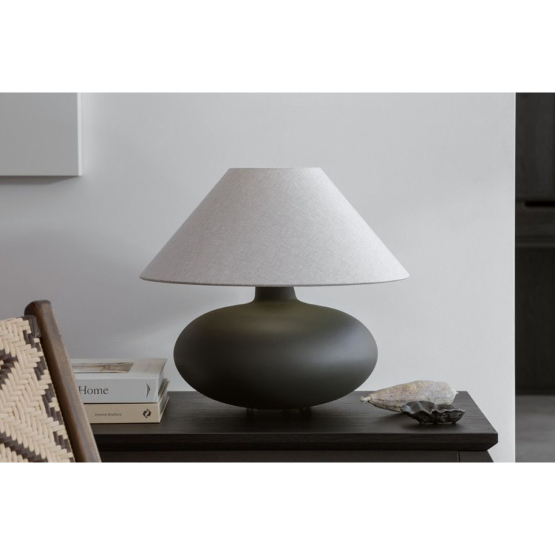 Lampa stołowa Kaspa Sawa Natur II - Beż/Grafit | Elegancki design