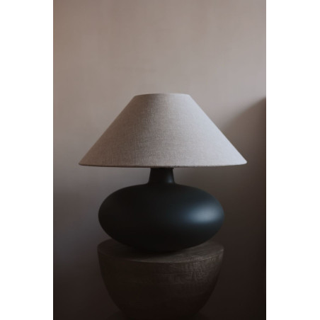 Lampa stołowa Kaspa Sawa Natur II - Beż/Grafit | Elegancki design