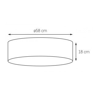 Plafon okrągły Kaspa Space 58cm - Elegancki design w Twoim domu