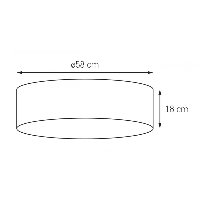 Plafon okrągły Kaspa Space 58cm - Elegancki design w Twoim domu