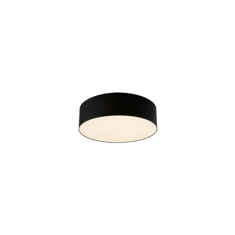 Plafon okrągły Kaspa Space 38cm czarny - Oświetlenie LED