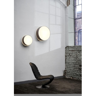 Plafon okrągły Kaspa Space 38cm czarny - Oświetlenie LED