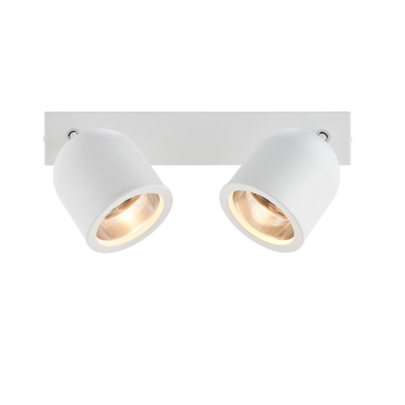 Reflektor sufitowy 2 punktowy Spark biały Kaspa | Oświetlenie LED