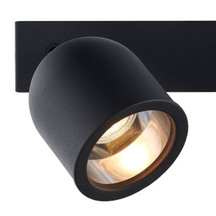 Reflektor sufitowy 3 punktowy Spark czarny Kaspa | Sklep z lampami