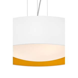 Lampa wisząca Vero 45cm biało-złota Kaspa - Stylowe oświetlenie