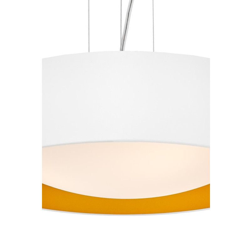 Lampa wisząca Vero 45cm biało-złota Kaspa - Stylowe oświetlenie
