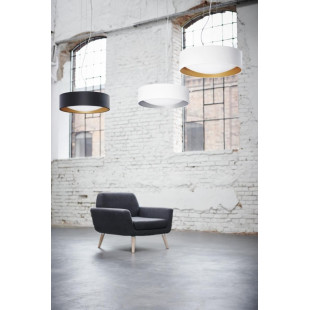 Lampa wisząca Vero 45cm biało-złota Kaspa - Stylowe oświetlenie