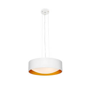 Lampa wisząca Vero 45cm biało-złota Kaspa - Stylowe oświetlenie