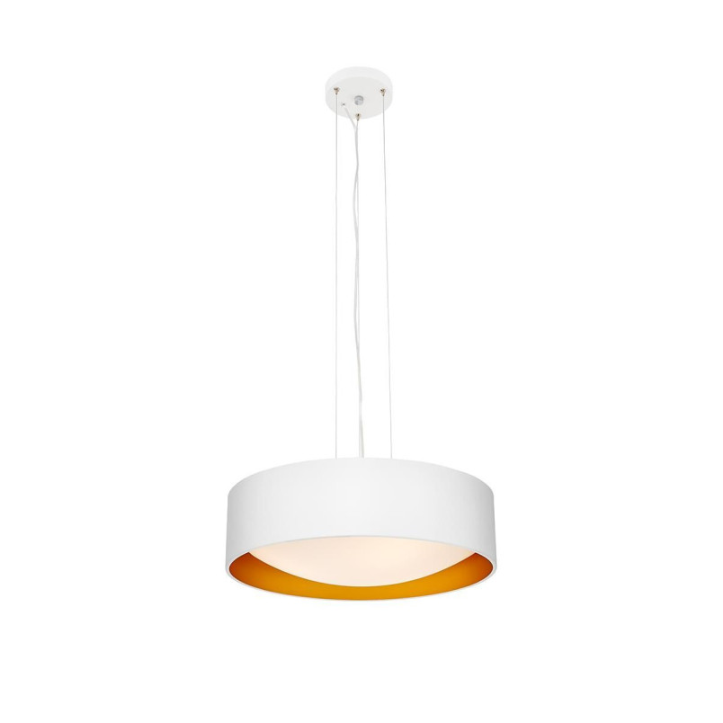 Lampa wisząca Vero 45cm biało-złota Kaspa - Stylowe oświetlenie