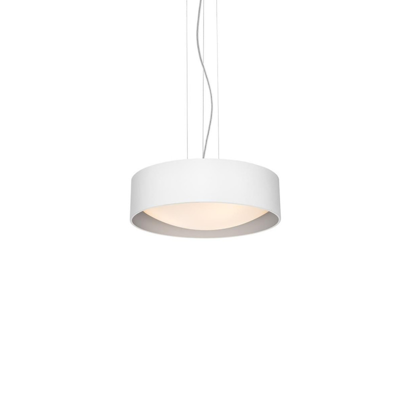 Lampa wisząca Vero 45cm biało-srebrna Kaspa | Sklep z lampami