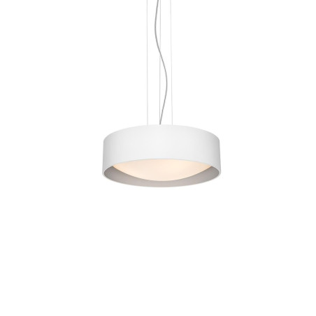 Lampa wisząca Vero 45cm biało-srebrna Kaspa | Sklep z lampami