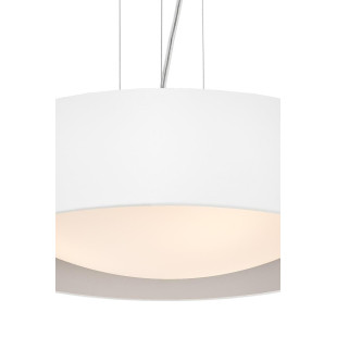 Lampa wisząca Vero 45cm biało-srebrna Kaspa | Sklep z lampami