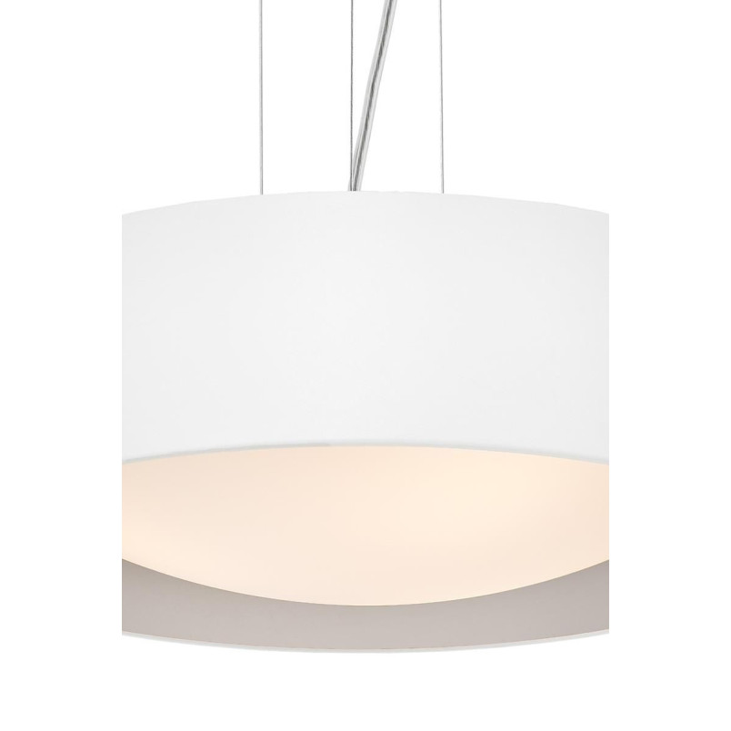 Lampa wisząca Vero 45cm biało-srebrna Kaspa | Sklep z lampami