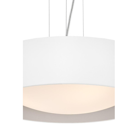 Lampa wisząca Vero 45cm biało-srebrna Kaspa | Sklep z lampami