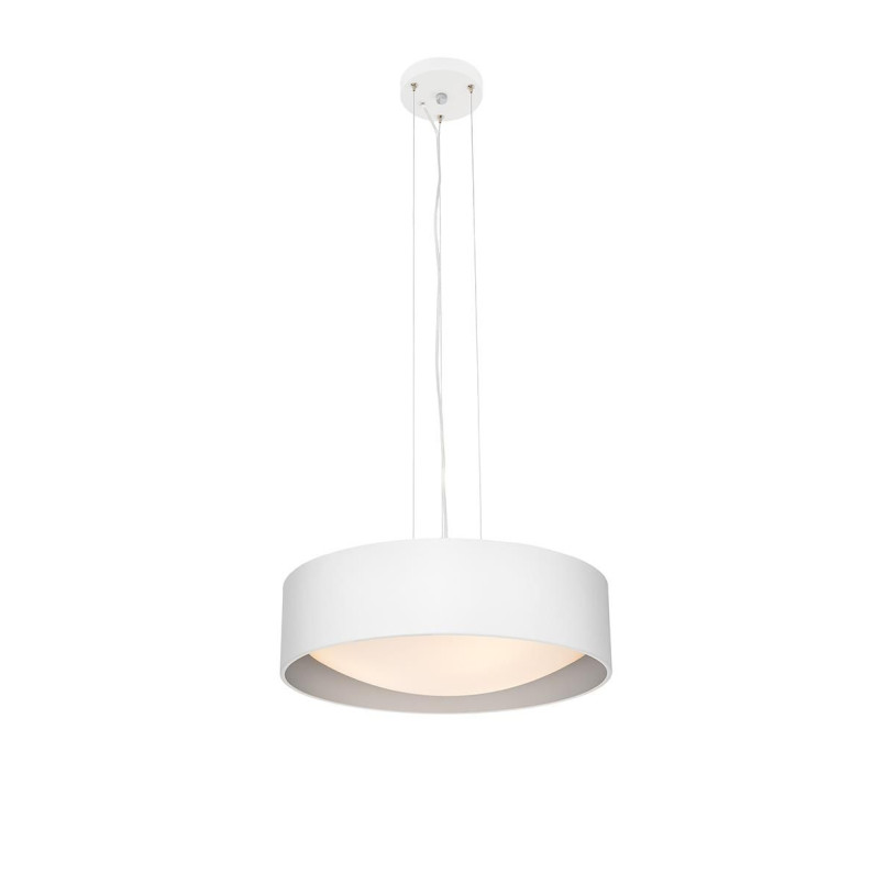 Lampa wisząca Vero 45cm biało-srebrna Kaspa | Sklep z lampami