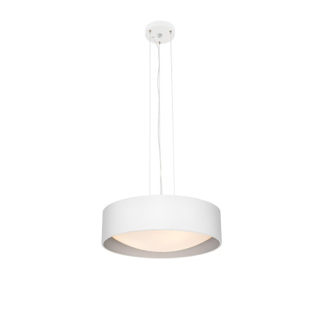 Lampa wisząca Vero 45cm biało-srebrna Kaspa | Sklep z lampami