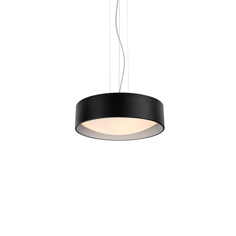 Lampa wisząca Vero - Kaspa: Nowoczesny design, 45cm, Czarno-srebrna