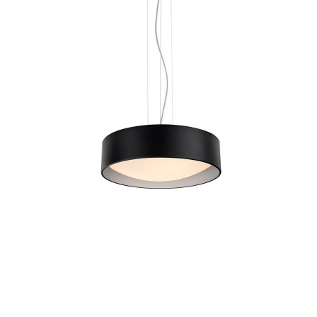 Lampa wisząca Vero - Kaspa: Nowoczesny design, 45cm, Czarno-srebrna