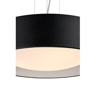 Lampa wisząca Vero - Kaspa: Nowoczesny design, 45cm, Czarno-srebrna